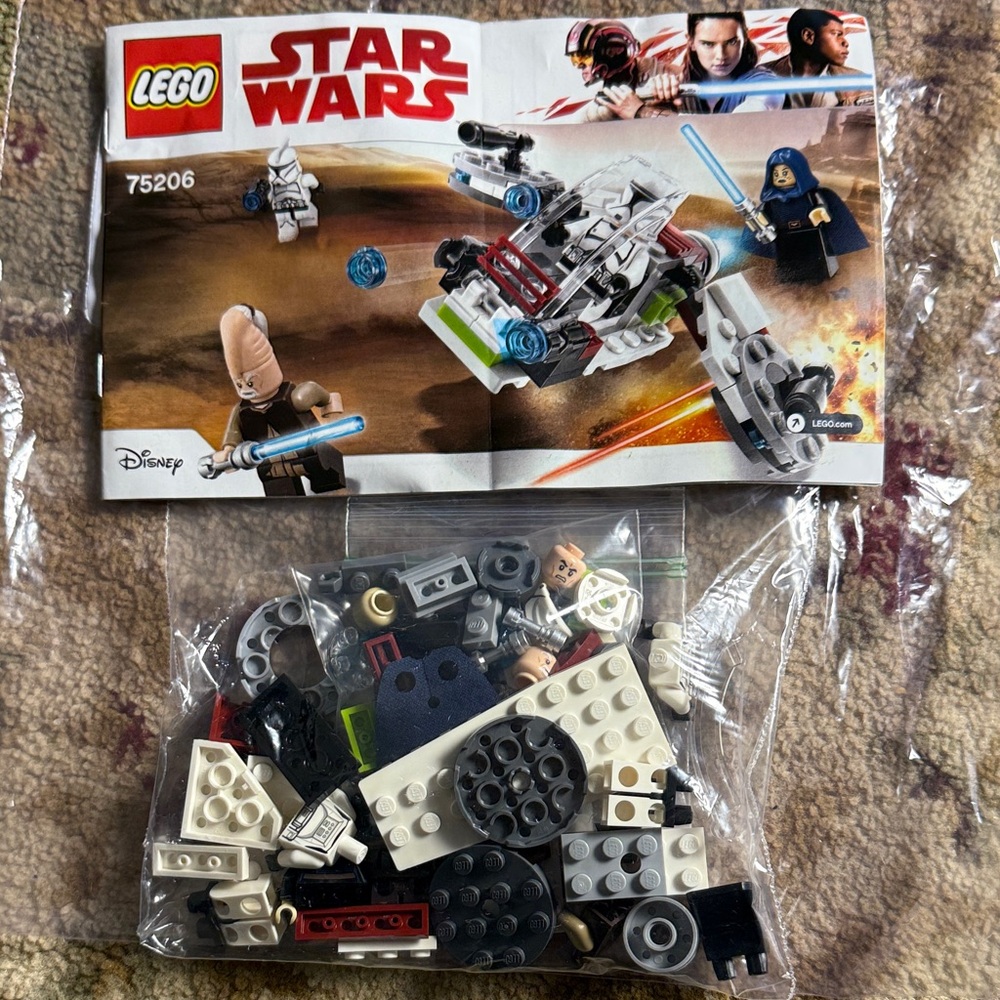 LEGO Star Wars Building Set - Black, White, Blue 75206